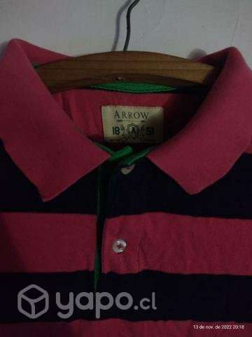 Polera Roja con rayas - Imagen 2