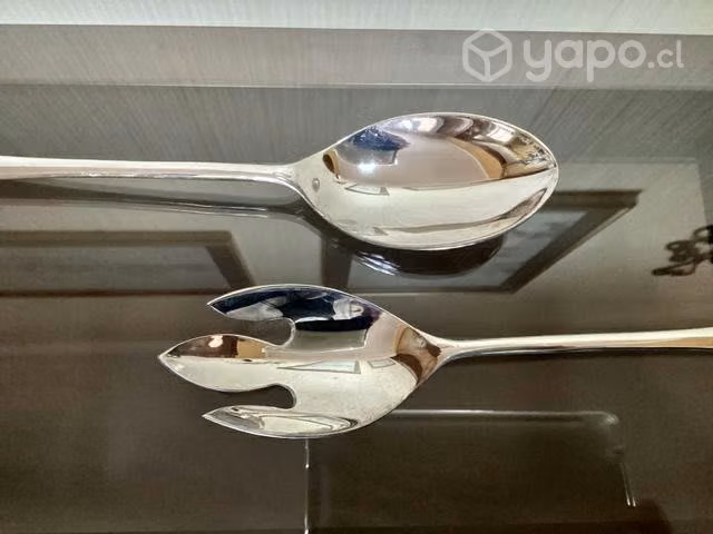 Cucharas de plaqué para servir la comida - Imagen 3