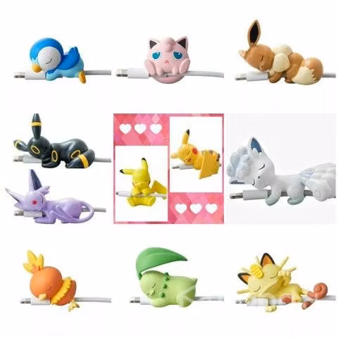 Protectores Pokémon para cable cargador de celular