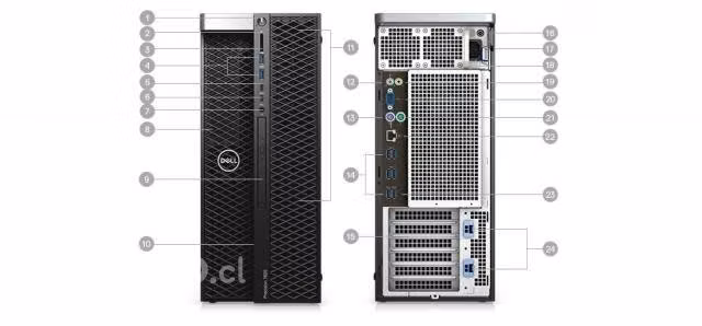 Precision 7820 Tower Workstation usada tipo server