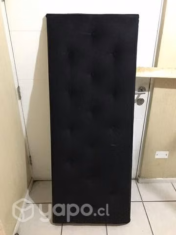 Cama 2 plazas negra