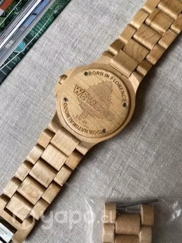Reloj de Madera WeWood Date - Beige