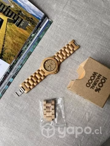 Reloj de Madera WeWood Date - Beige