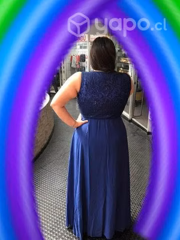 Vestido gala azul talla XXL