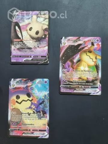 3 cartas de Pokémon