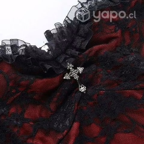 Top de encaje rojo