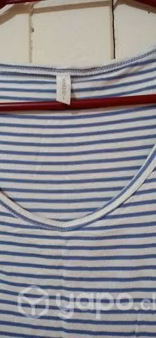 Poleras manga corta a rayas