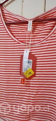 Poleras manga corta a rayas