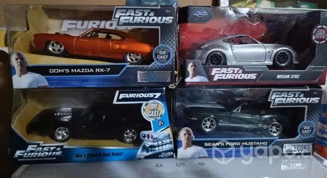 Autos de metal coleccionables de rápido y furioso