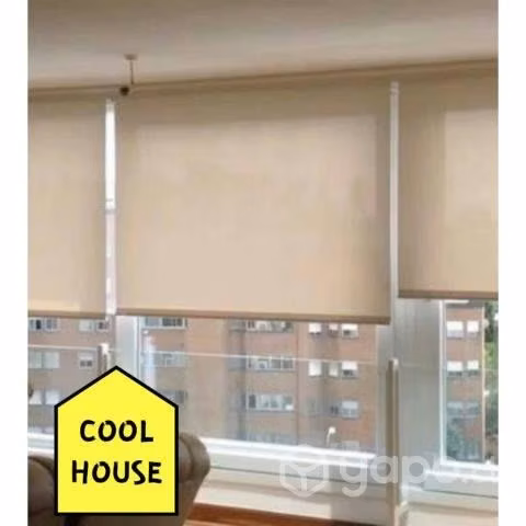 Cortinas Roller Lisas Sunscreen en Beige - Imagen 3