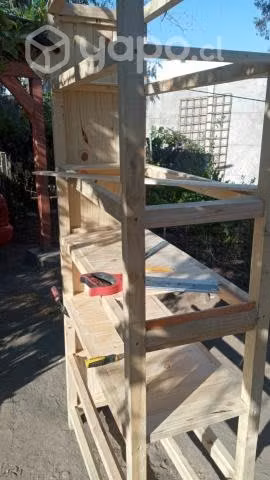 Librero madera ensamblada Cedro y barniz - Imagen 3