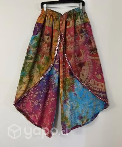 Pantalón Con Bolsillo Hindu Faldón Talla L/xl