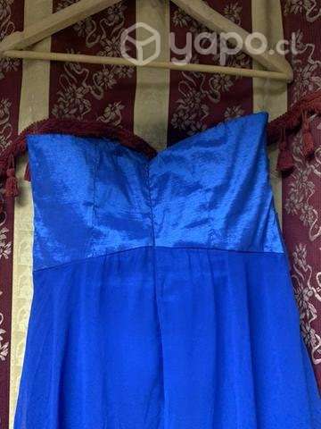Vestido de gala azul - Imagen 3