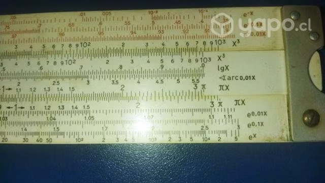 Regla de cálculo doble año 1961 en perfecto estado