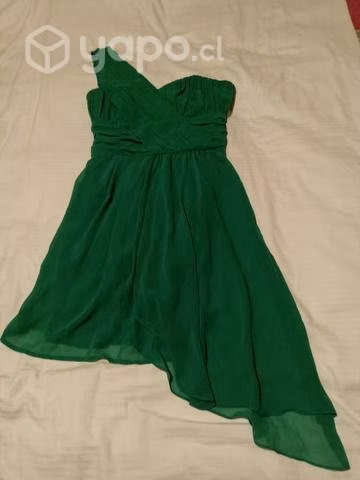 Vestido fiesta HyM verde talla 36