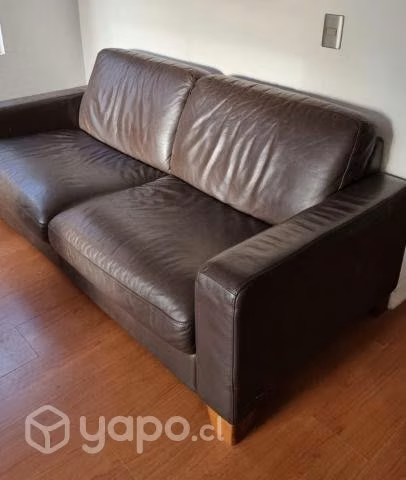 Sofa cuero Natuzzi 3 cuerpos