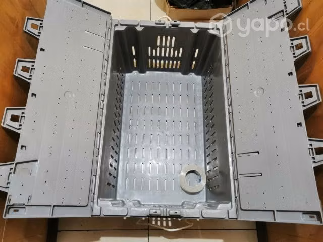 Caja Logística Tapa Bisagra 110 litros
