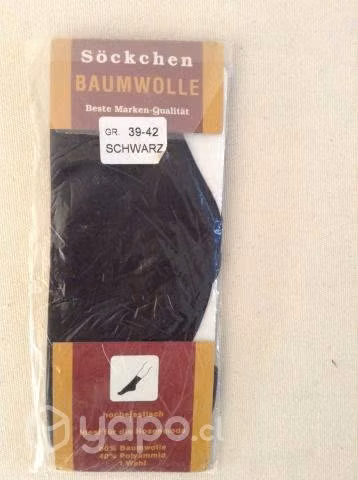 Nuevos Calcetines Panty cortos Negro. Vintage T