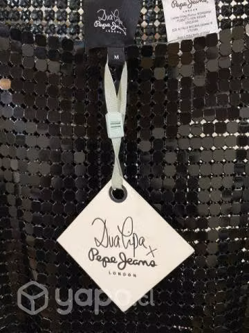 Vestido Dua Lipa x Pepe Jeans color Negro