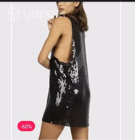 Vestido Dua Lipa x Pepe Jeans color Negro