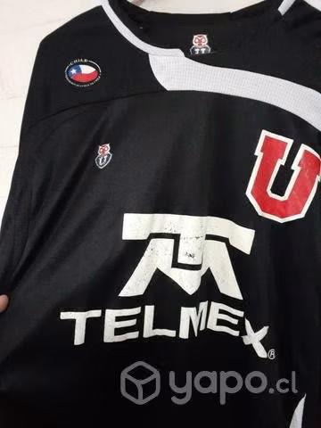 Camiseta U de Chile réplica negra 2008 talla XL