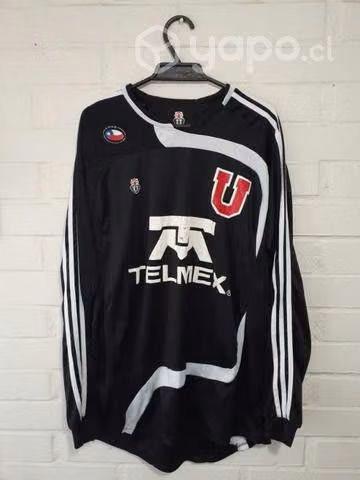 Camiseta U de Chile réplica negra 2008 talla XL