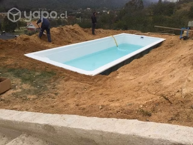 Piscina de Fibra de Vidrio rectangular 9 m largo