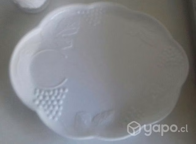 2tazas con su base de plato tipo bandeja.Porcelana - Imagen 4