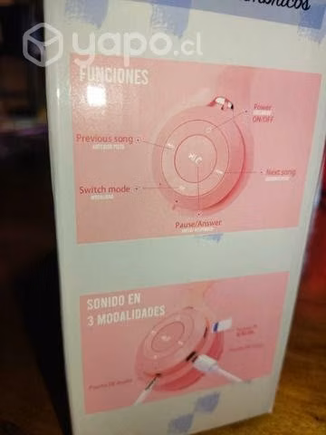 Audífonos inalámbricos pantera rosa