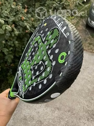 Pala black crown 12k padel