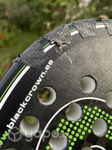 Pala black crown 12k padel