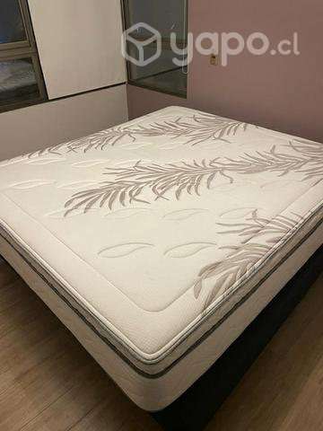 Cama Box spring King Rosen impecable - Imagen 2