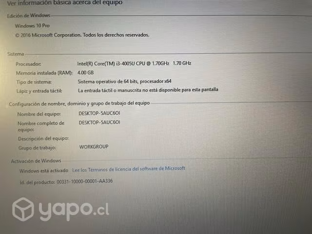 Notebook Samsung i3