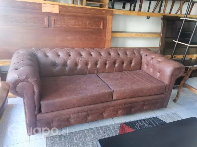 Sofa manchester cuero genuino - Imagen 2