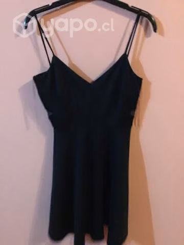 Vestido fiesta o casual aplicaciones y trasparenci