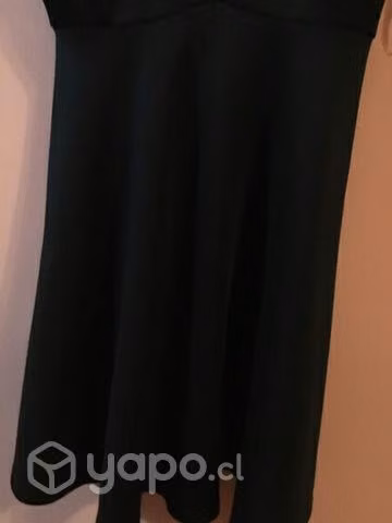 Vestido fiesta o casual aplicaciones y trasparenci