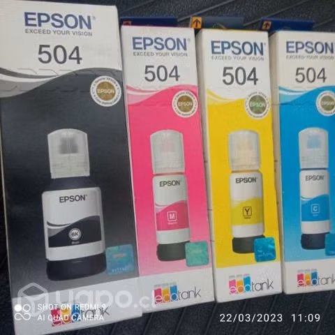 Tintas Epson 504 colores originales