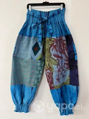 Pantalón Hindu Con Bolsillo Talla Xl/2xl Celeste - Imagen 6
