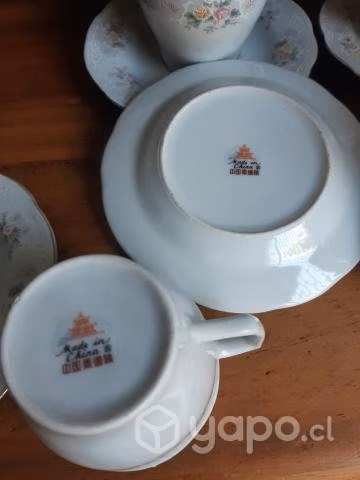 Juego de té de porcelana china impecable - Imagen 6