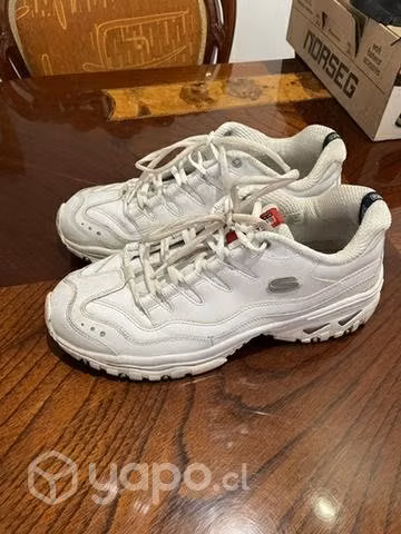Zapatillas blancas skechers - Imagen 4