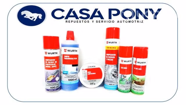 Productos wurth de limpieza y cuidado del vehiculo