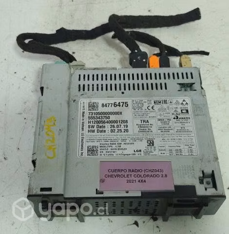 Cuerpo Radio (CHZ043) Chevrolet Colorado 2.8 2021