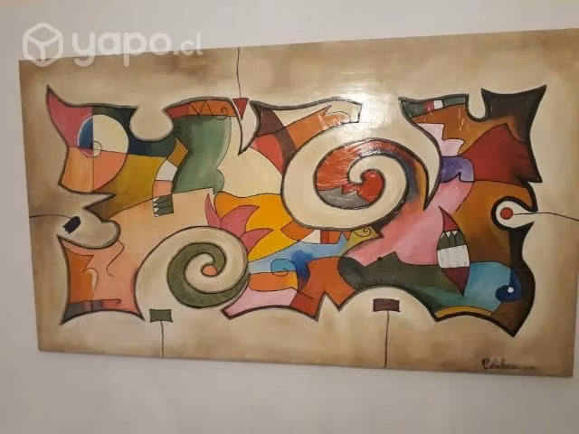 Cuadro abstracto colores