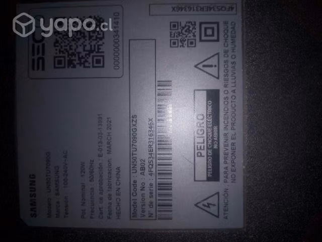 Smartv Samsung 50"