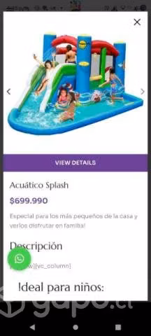Inflable acuático conversable - Imagen 2