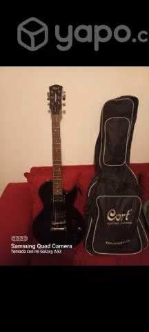 Guitarra eléctrica cort y amplificador squier