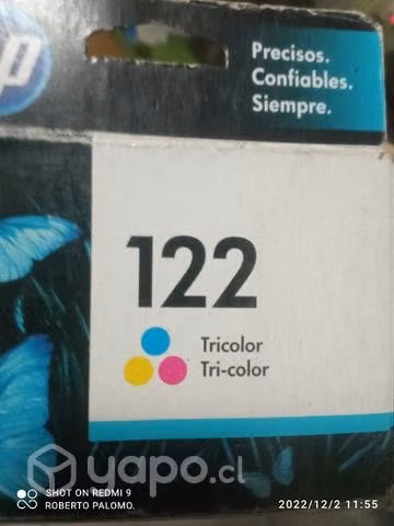 Tinta hp 122 color original