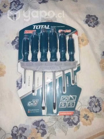Set de destornilladores de golpe 6 piezas - TOTAL