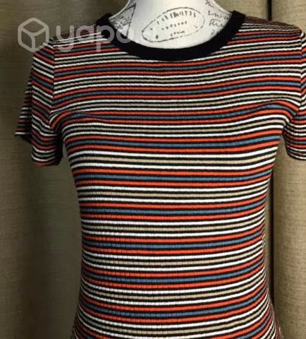 Vestido tipo polera multicolor talla S o M