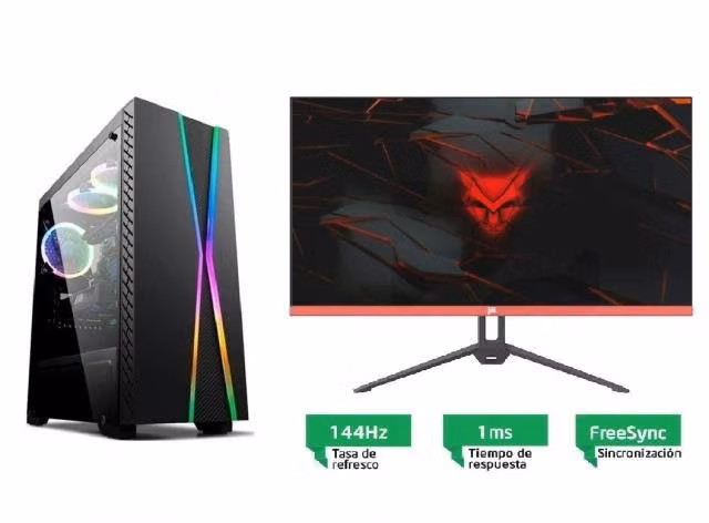 Pc Gamer Amd 16 Gb + Mpnitor Gamer 144 Hz